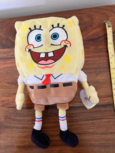 SPONGEBOB SQUAREPANTS PLUSH Beanie Babies soft toy TY 2004 Viacom £12.