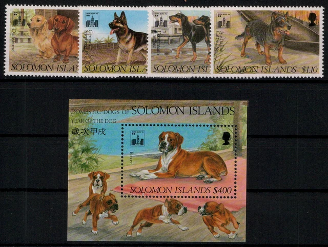 Salomoninseln; Hunde 1994 kpl. **  (17,-)