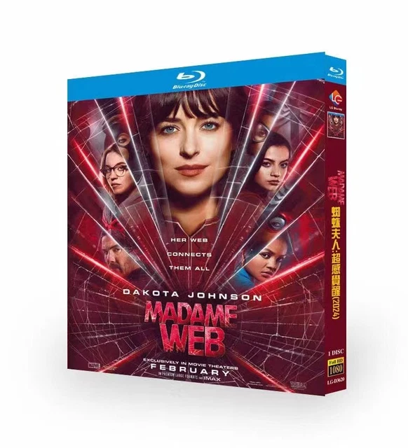 MADAME WEB (2024) BluRay Movie BD 1 Disc All Region Free New Box Set
