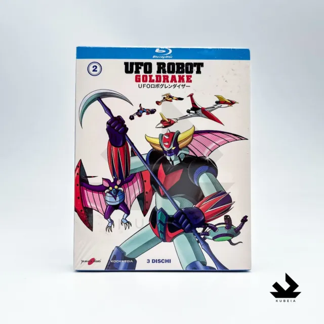 Ufo Robot Goldrake Vol.2 (2018) 🚀 3 Blu-Ray Anime 🇮🇹 ITALIANO Sigillato!