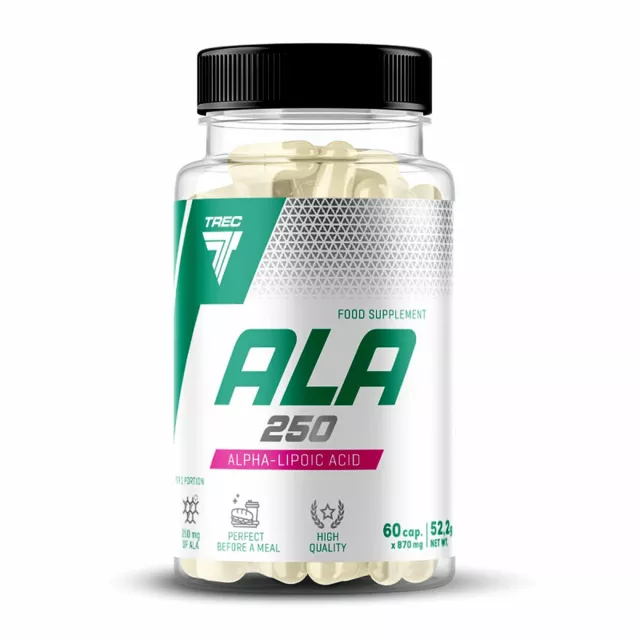 TREC ALA - Alpha Lipoic Acid - Liponsäure Antioxidantien gesundes Glukosespiegel