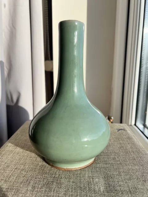 Super Rare Song Or Yuan Dynasty Chinese Celadon Glaze Longquan Vase