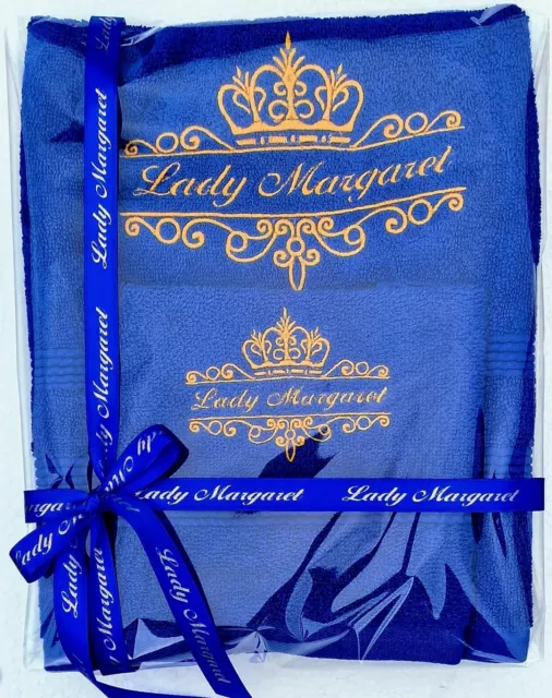 Personalised  Embroidered towels Name  Gift 100% Royal Egyptian Cotton