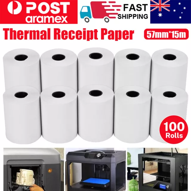 10/50/100 Rolls 57x45mm EFTPOS Thermal Paper Cash Register Receipt paper Rolls