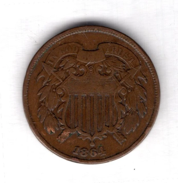 U.S.A. 2 Cents 1864.                          DY15177