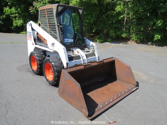 2008 Bobcat S130 Skid Steer Wheel Loader Enclosed Cab 72" Bucket Aux Hyd bidadoo