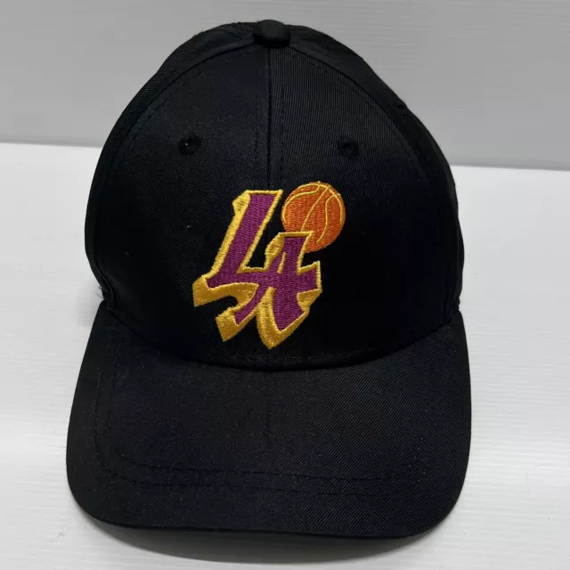 LA Lakers Basketball Kids / Youth Black Hat With Embroided Logo SnapBack