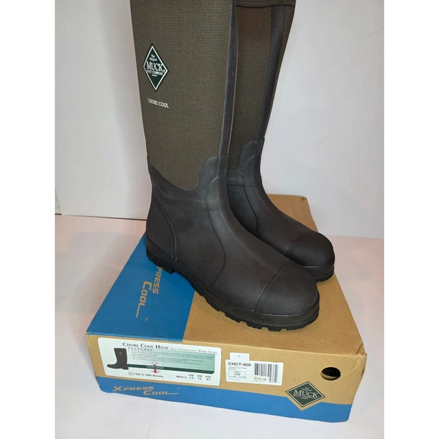 MUCK BOOT COMPANY Chore Cool High Work Boots Mens Size 13 Brown CHCT ...