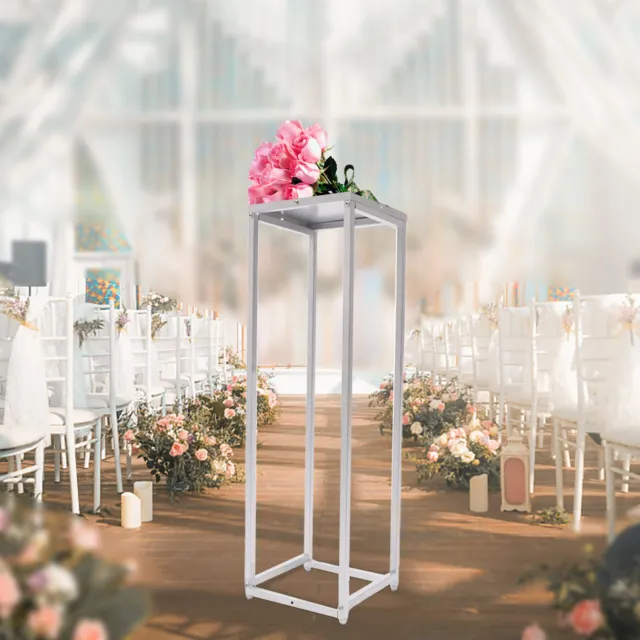 Modern Metal Flower Rack Plant Geometric Vases Column Stand Wedding Party Decor