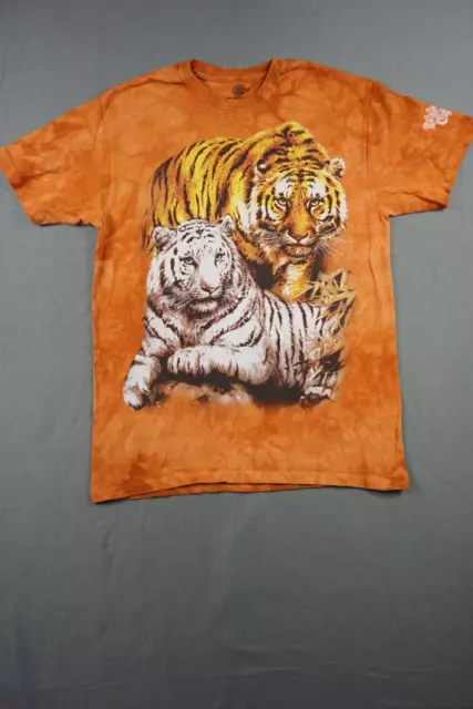 The Mountain Tie Dye Shirt Adult M Tiger Orange Rain Forest Cafe