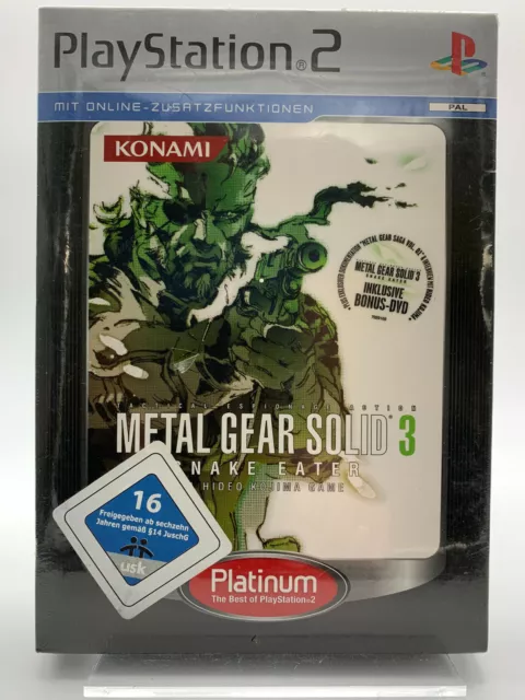 PS2 Metal Gear Solid 3 Serpent Mangeur Steelbook Neuf Scellé Film PLAYSTATION 2
