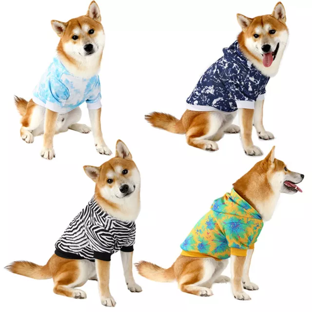 2 Pierna Mascota Perro Ropa Gato Cachorro Abrigo Invierno Sudaderas Cálido P <