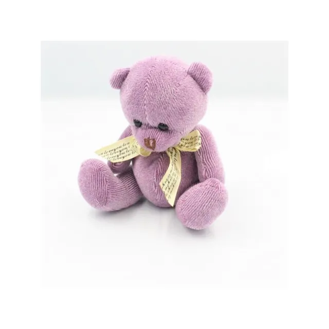 Doudou ours rose violet Love you SIMBA TOYS NICOTOY - 21832