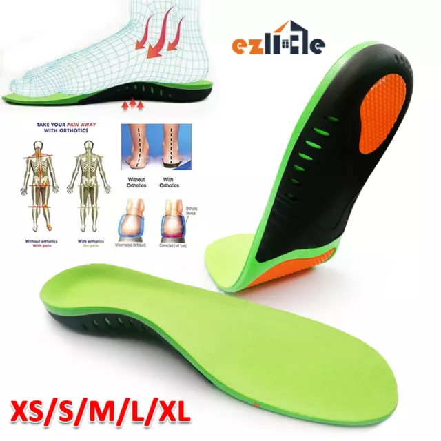 Orthotic Arch Support Shoe Insoles Flat Foot High Plantar Feet Fasciitis Pad