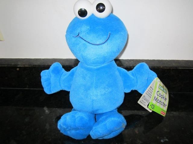 Fisher Price Cookie Monster Plush Stuffed Sesame Street Workshop Doll 10" Toy