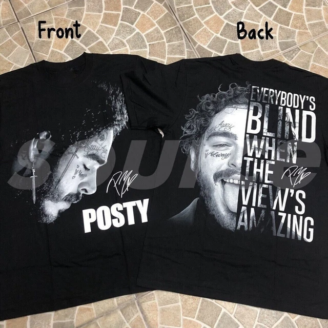 VINTAGE POST MALONE 2023 Tour Dates Shirt Unisex Cotton S5XL Gift For