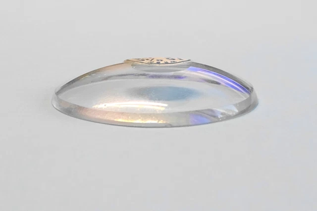 Verre De Montre Bomber A Coq - Lentille Plate Diamètre 35.6 Mm, Sans Marque