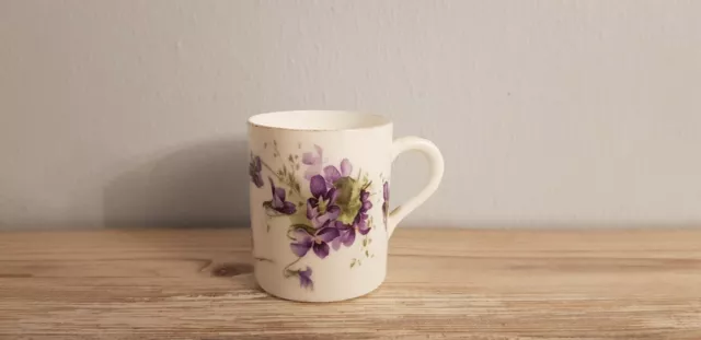 Vintage Small Tea Cup Wild Violets Flower Design Hammersley And Co