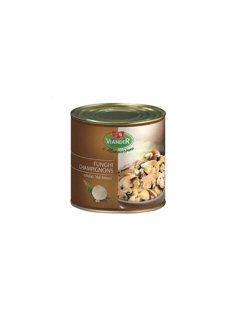 Viander - Funghi champignon a fette al naturale conf. da 2450g