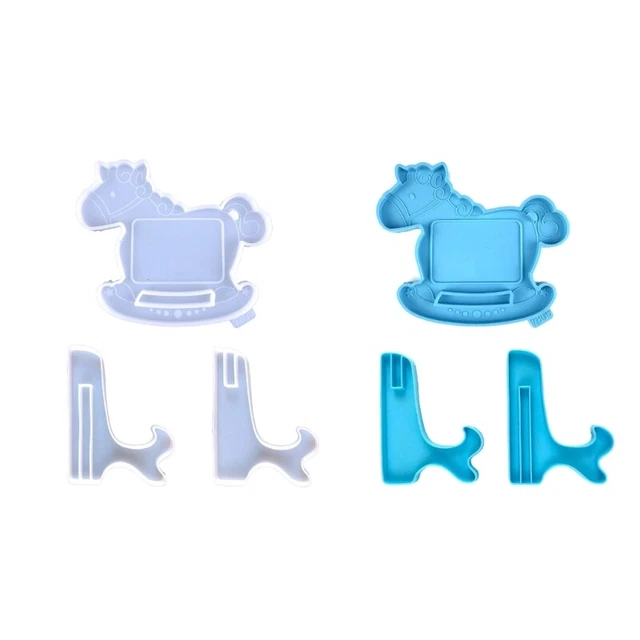 Epoxy Horse Shape Photo Frame Ornaments Silicone Mold for Jewelry Making