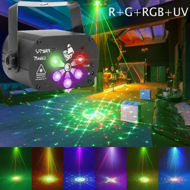 480 Patterns RGB LED Laser DJ Party Lights Disco Light for Stage Show Club Xmas 3