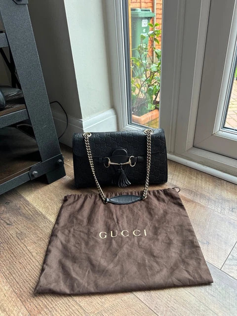 Gucci emily sales leather shoulder bag