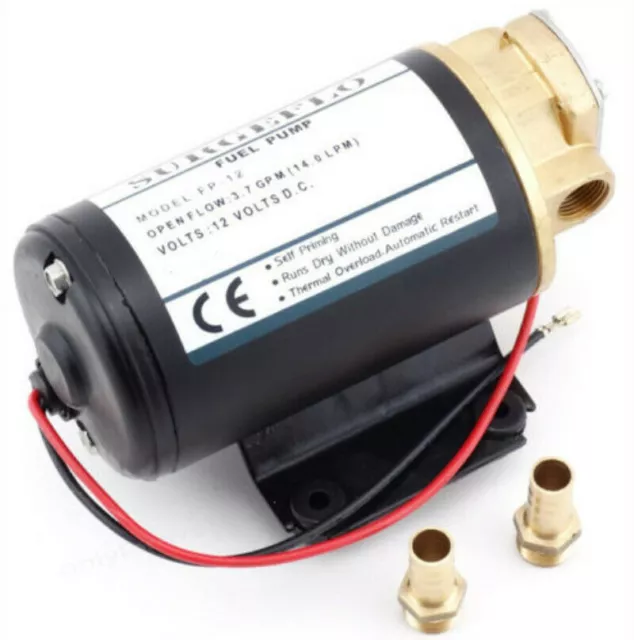 12V electric fuel pump For Diesel Scavenge Oil Fuel Water Transfer pump AU 2