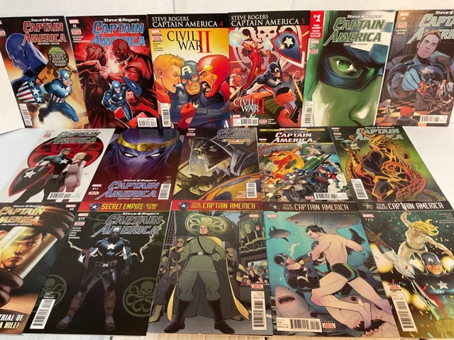 Marvel Comics Captain America: Steve Rogers # 2-19 Lot Of 16 Nm/Mt Comic