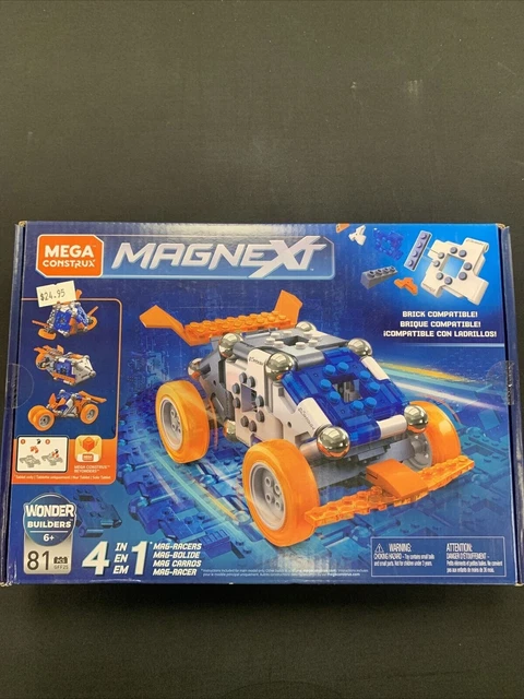 NEW.  Magnext 4 in 1 Mag-Racers Construction Set