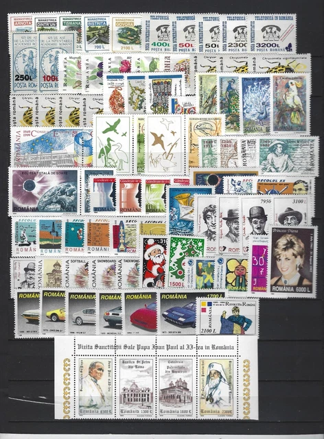 Rumänien Jahrgang 1999 komplett postfrisch