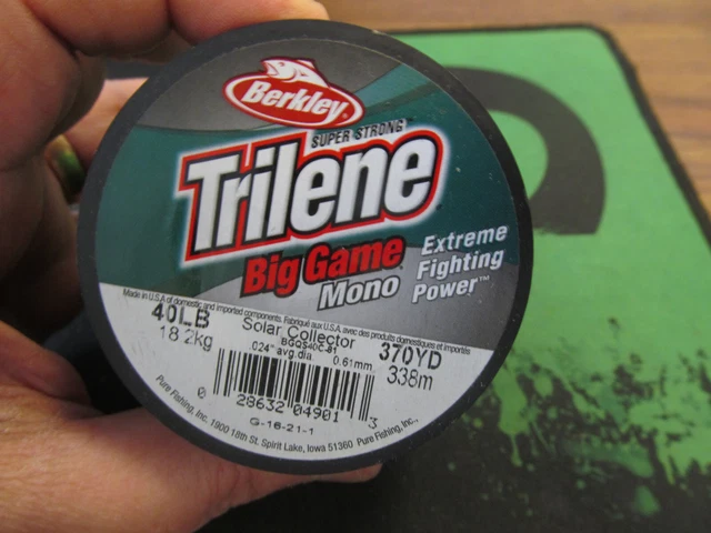 Berkley Trilene Big Game Mono Line Solar Bright Green 40LB 370Yards NEW (C)