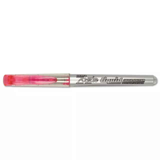 Zebra Zazzle Liquid Ink Highlighter, Chisel Tip, Pink, Dozen NEW 3