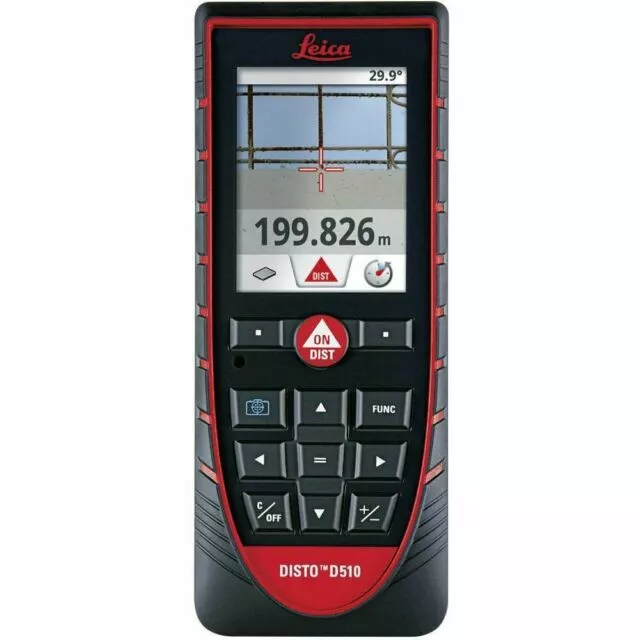 Leica Geosystems DISTO D510 Misuratore Distanze Laser per Esterni - Nero/Rosso