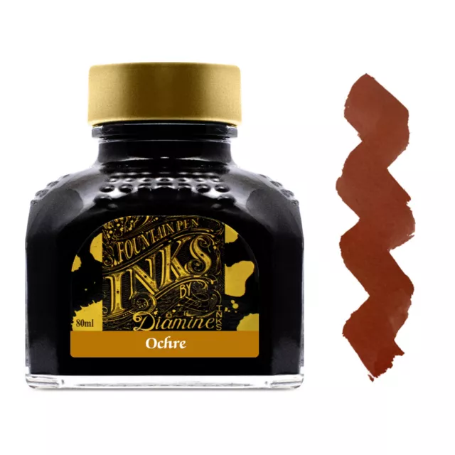 Diamine Ink Bottle 80ml - Ochre - NEW