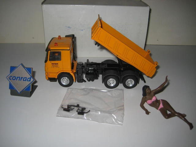 Camion Mercedes Benz Actros 6x4 Heffner - Conrad 40151/0 - Échelle 1:50 - Neuf