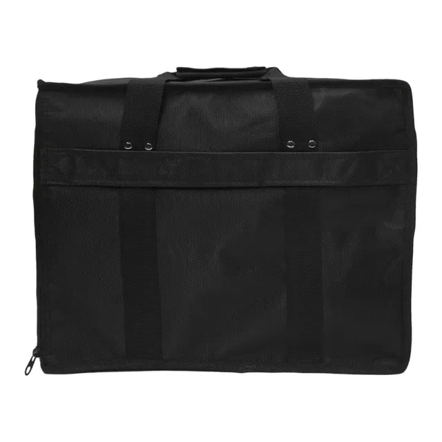 14 Inch Deep Black Water Resistant Nylon Jewelry Carrying Salesman Travel Case