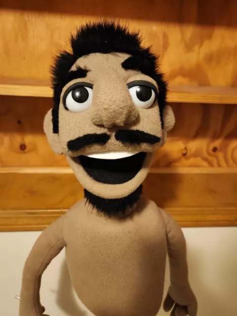 professional muppet style puppet Male Black Hair Spanish