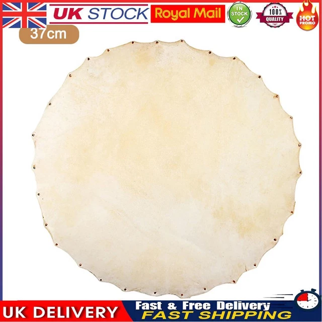 Drum Goat Skin Head for African Tambourine Percussion Drum Part (Diameter 370mm)