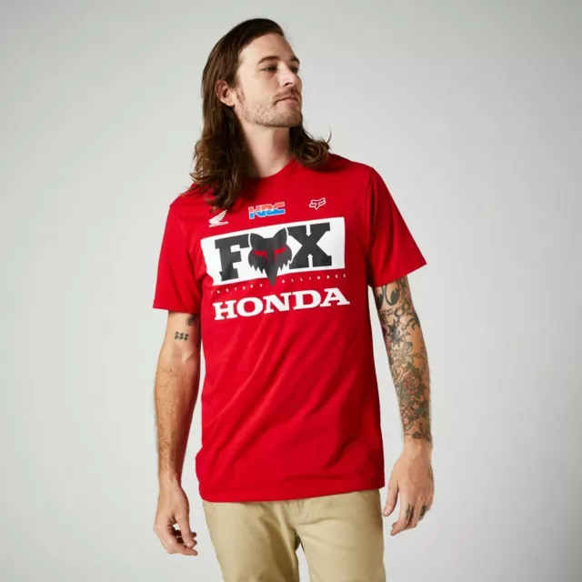 FOX HONDA PREMIUM T-shirt rosso acceso casual