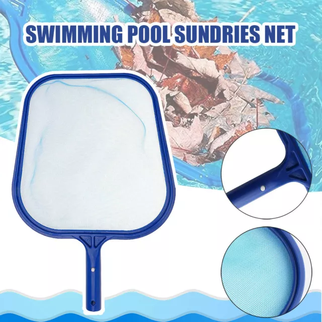 Professional Leaf Rake Mesh Frame Net Skimmer Cleaner Swimming Pool Spa Tool @