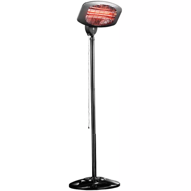 Semptec Quarz-Außen-Heizstrahler QW-2000 mit Standfuß, höhenverstellbar, IPX4