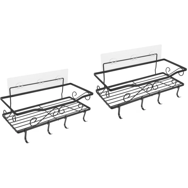 Scaffale portaoggetti in stile lusso leggero, senza foratura, organizer