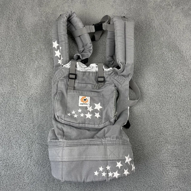 Portabebés Ergobaby paquete original de alegría galaxia gris estrellas algodón