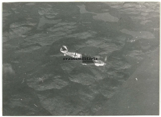Orig. Foto Messerschmitt Bf 109 Flugzeug im Flug KIRKENES Murmansk Norwegen 1944