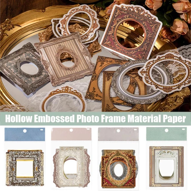Vintage Fotorahmen Karton gestanzt für DIY Scrapbooking Dekoration Basteln