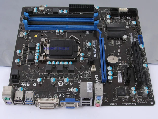 MSI B75MA-P45 Original Motherboard LGA 1155 DDR3 Intel B75 USB 3.0 MS