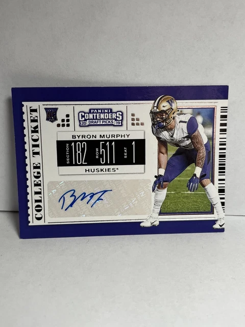 2019 Panini Contenders Draft Picks - College Ticket #237 Byron Murphy (AU, RC)
