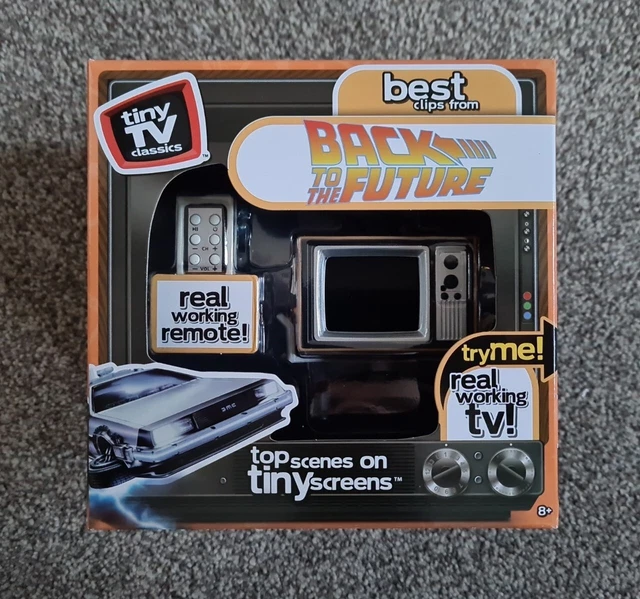 TINY TV CLASSICS Back to the Future With Real Working TV And Remote £