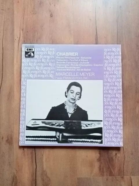 Rare 2 Lp Marcelle Meyer Chabrier Emi Exc/Nm 33 Tours Poulenc