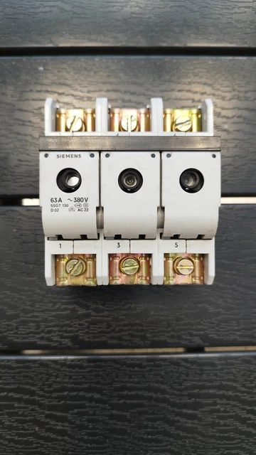 Siemens 5SG76110KK16 Sicherungslasttrennschalter Sicherungsgröße = D01 Siemens 5SG76110KK16 Sicherungslasttrennschalter Sicherungsgröße = D01